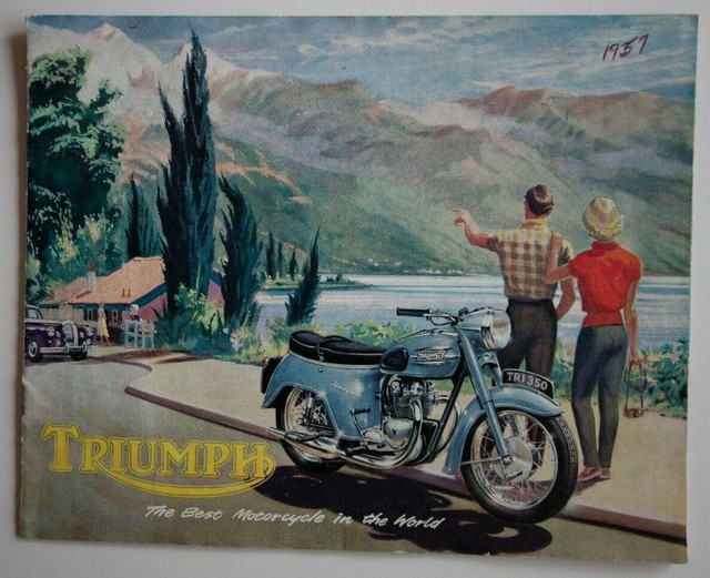 TRIUMPH Motorcycle brochures pamphlets dans Art et objets de collection  à Drummondville - Image 2