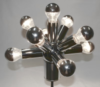 Rare Chrome 9-Light Atomic Sputnik Mid Century MCM Floor Lamp
