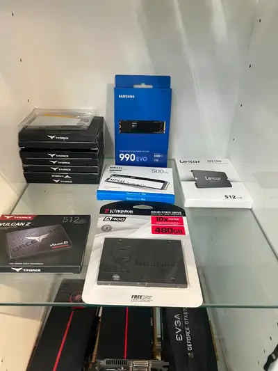 Sata/ SSD/ NVME/ HDD Hard Drives, View more