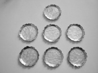 Rare Cdn Artist Alfred Day Vintage Hammered Hand Forged Coasters