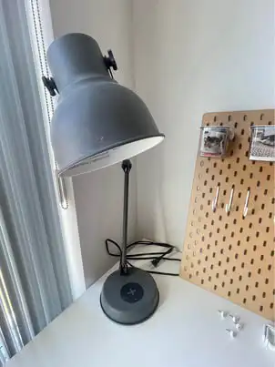 Ikea desktop lamp with wireless charging  “Hektar”, View more