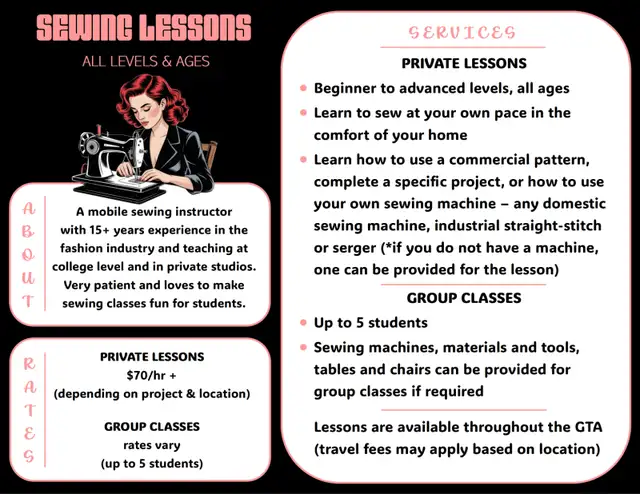 SEWING LESSONS AVAILABLE471853063503226881