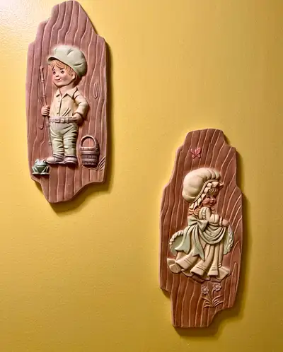 Ceramic Plaques 12”x5” both $15, View more