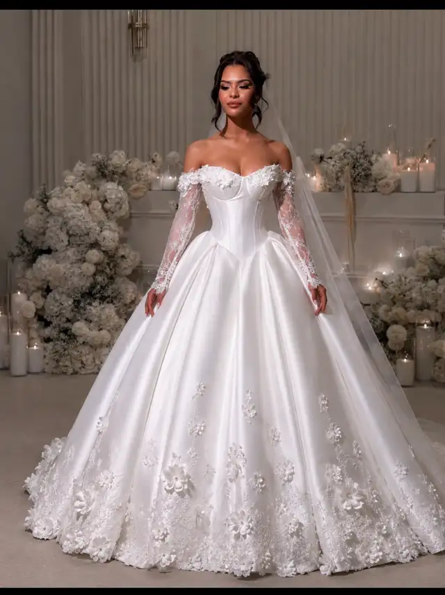 birdal  dress 
