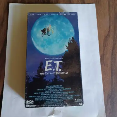 Factory sealed . Never opened . Green and black vhs tape of E.T. Collectors item . Price is firm . S...