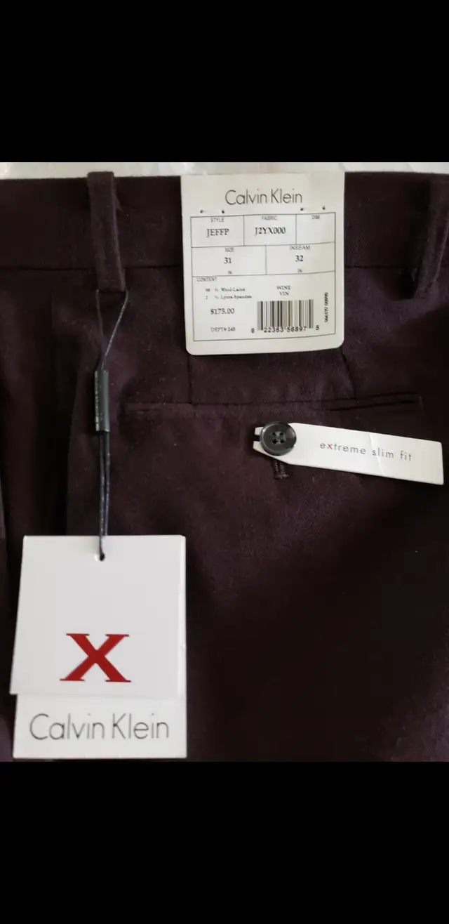 SUIT MENS BRAND NEW CALVIN KLEIN62863259180418121