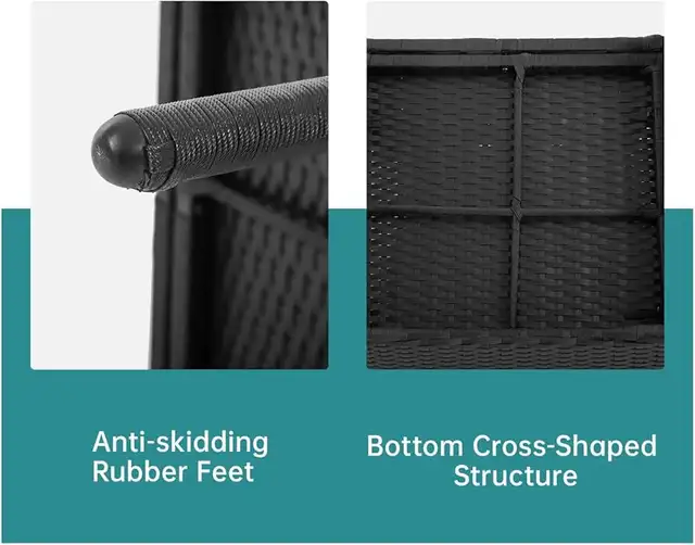 Set of 4 pieces Wicker Patio Furniture, Rustic Brown Color  in Patio & Garden Furniture in Markham / York Region - Image 8