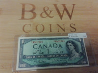 1954 Canada BC-37b $1 Beattie M/Y Banknote