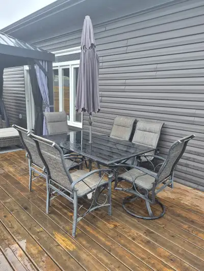 $350.00 Outside 8 piece dining table set.., View more