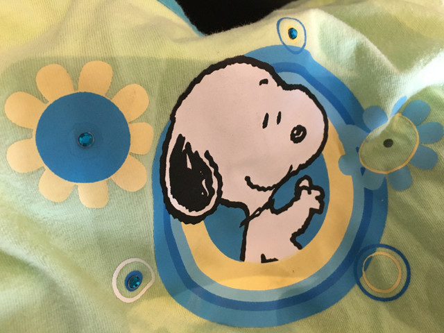 Peanuts Snoopy tank top with blue rhinestones in Women's - Tops & Outerwear in Grande Prairie