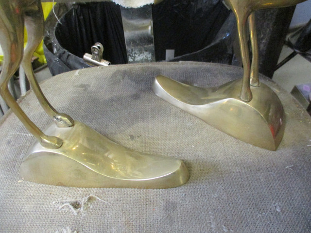 SOLID BRASS MID CENTURY MODERN GAZELLE PRONGHORN FIGURES $30 EA. in Home Décor & Accents in Winnipeg - Image 3