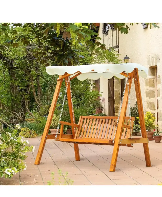 Wooden swing bench Hammock628643619006731217
