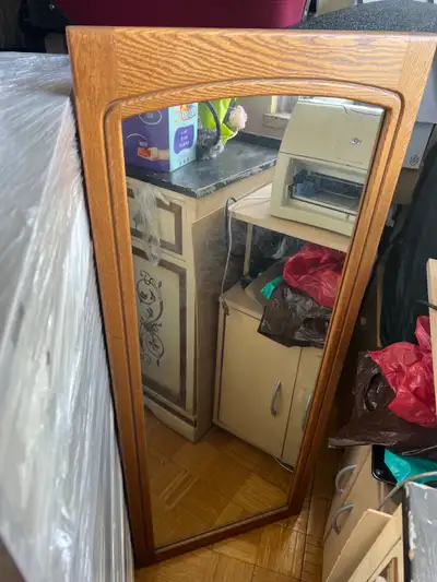 Vintage Wooden Framed Mirror, View more