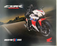 2014 Honda CBR500R/CB500F/500X Original 4 Pg Dealer Brochure 
