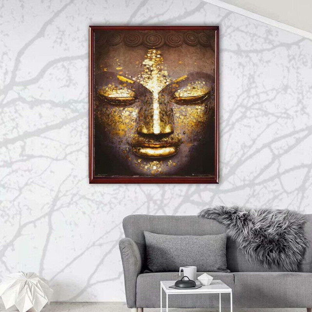 Serene Buddha Wall Art Poster 24" X 36" in Arts & Collectibles in Nanaimo - Image 4