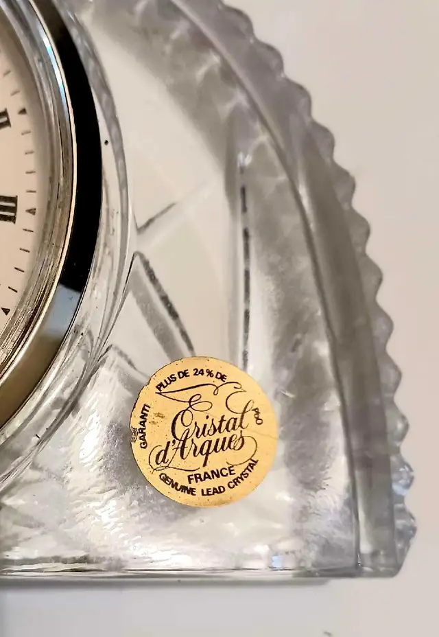 Vtg Cristal D'Arques Clock in Home Décor & Accents in Mississauga / Peel Region - Image 5