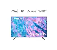 Samsung 65" 4K UHD HDR LED Tizen Smart TV (UN65CU7000FXZC)