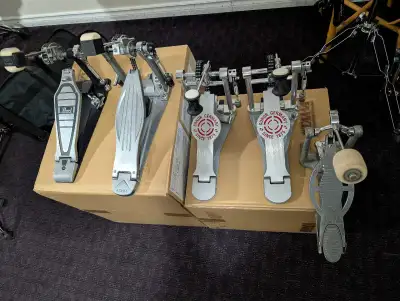 Tama, Pearl, Sonor, single Bass drum pedals,like new condition , View more