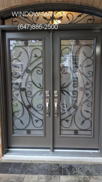 Entry Double Door System Front  contemporary or traditional Desi