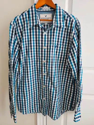 American Eagle Vintage Fit Button Up Shirt Men's size XL/TG, View more