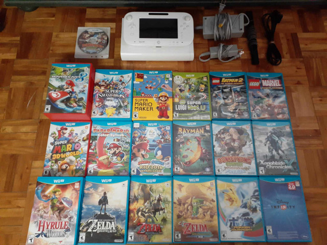 Wii U  +  Games dans Consoles classiques  à Sherbrooke