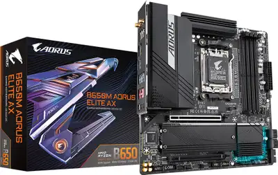 Build or upgrade your compatible desktop with the Gigabyte B650M AORUS Elite AX from Groovy Computer...