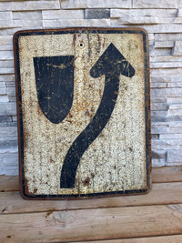 Antique road sign