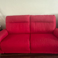 SofaLand Electric Reclining sofa Red fabric Working perfectly!!