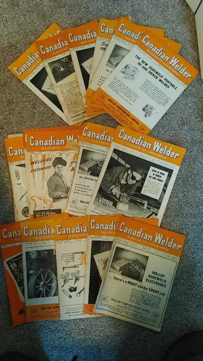 Lot of 18 Canadian Welder trade magazines, View more