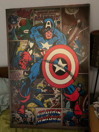 Captain America Retro Canvas