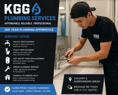  Affordable Plumbing Services – Calgary (Apprentice Plumber), View more