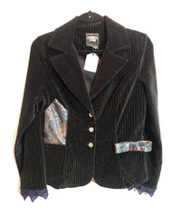 Velour Ties Jacket (M) ~One of a Kind!