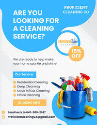 *$100 special* Proficient House Cleaners Available
