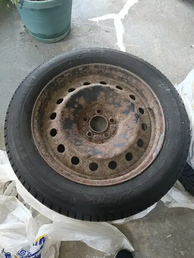 I'm selling a set of Firestone winter tires 235/55R18 all setup in winter rims, not the fanciest but...