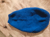 Blue knit dog sweater XS