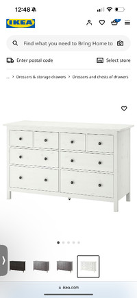 Ikea white large dresser