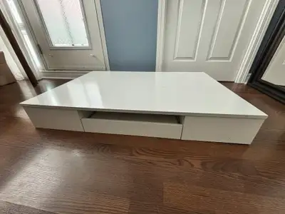 Low-Profile White Storage Cabinet, View more