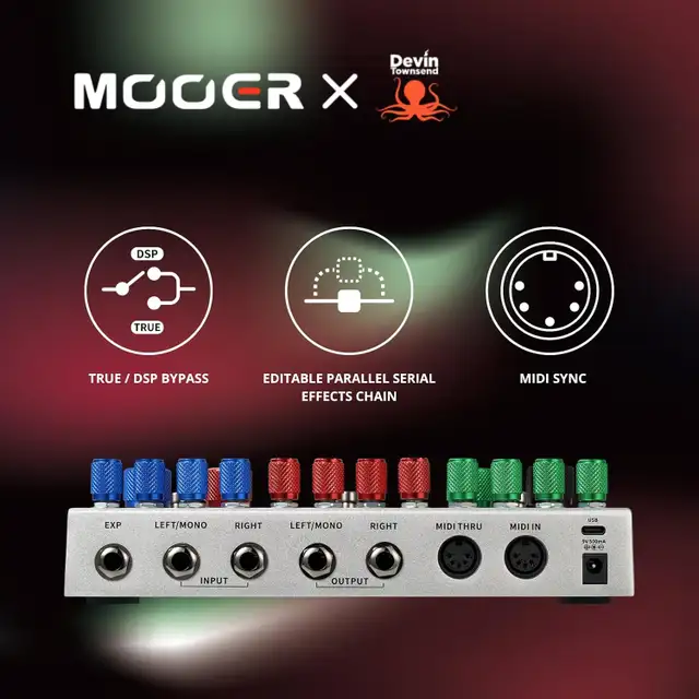 MOOER Ocean Machine II Dual Delay, Reverb and Looper Pedal in Amps & Pedals in City of Toronto - Image 5