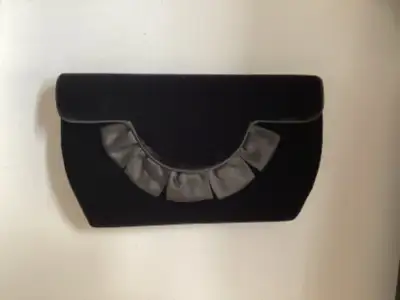 Black Velvet Evening Purse Bag Clutch, View more