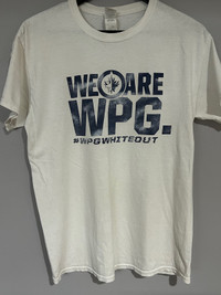  Winnipeg Jets whiteout T-shirt  (medium) 
