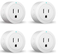 Smart Socket WiFi 4 Pack White YX-WS01 Smart Plug Alexa Google