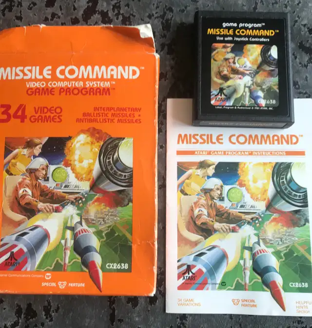 Missle Command Atari 2600 complete with manual and box in Older Generation in Winnipeg - Image 2