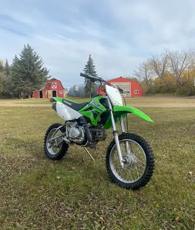 My son is looking to upgrade and wants to sell his current 2023 Kawasaki KLX 100R L dirt bike. Has b...