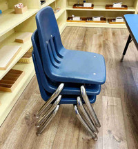 Child chairs, stackable 