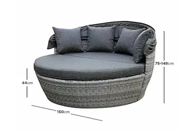 Sofa Rattan Garden Sun Lounge, View more