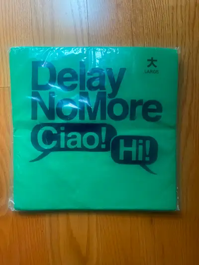 Delay No More Ciao! Hi! Goods of desire t shirt large brand new, View more