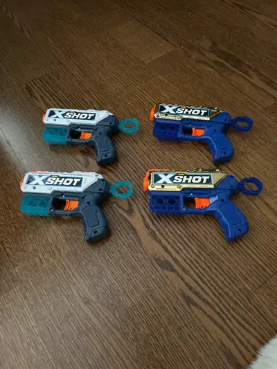  4X shot Nerf pistols , View more