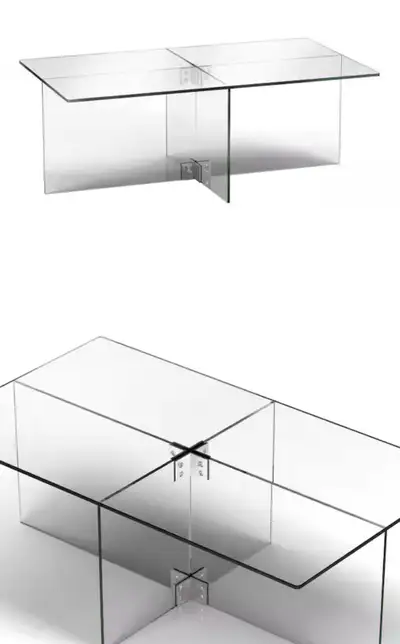 Clear Glass Coffee Table, View more