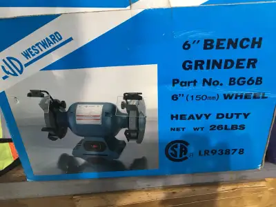 Brand New Westward 6” Bench Grinder – Heavy Duty , View more