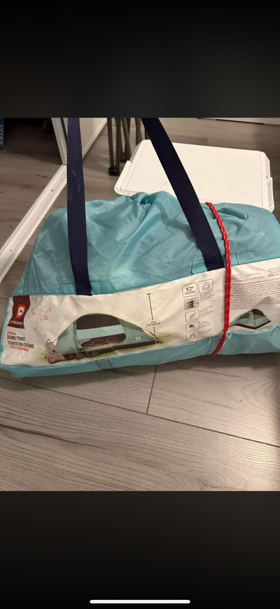 2-person dome tent from Decathlon • Easy to set up • Lightweight and compact • Used only once